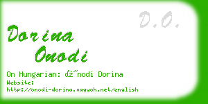 dorina onodi business card